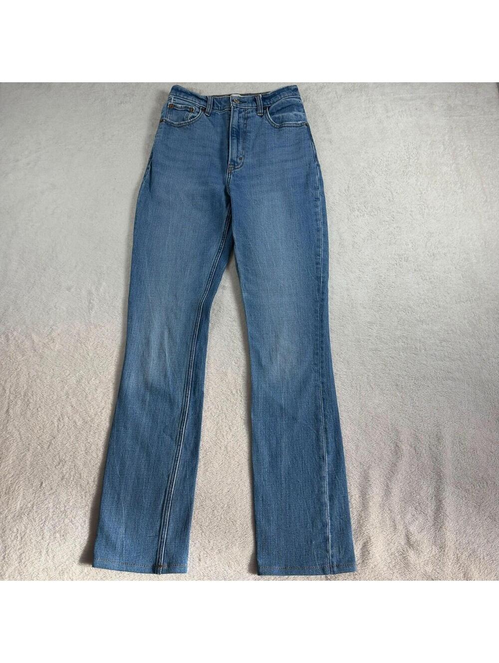 Abercrombie & Fitch Bootcut To Flair Medium-Light Washa Jeans Womens 25High Rise